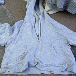 Lululemon scuba half zip Heather great cropped
